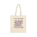 Books and Wine Tote Bag